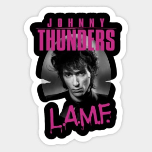 Vintage Johnny Thunders Face To Face black Sticker